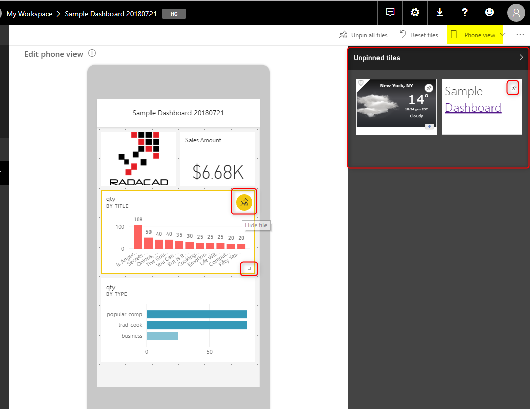 SPBDEV Blog - Совет по дизайну Power BI для мобильных устройств