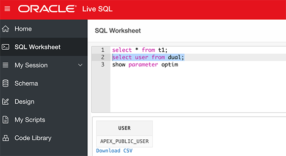SPBDEV Blog Oracle Live SQL